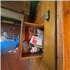 Image 7 : Vintage Oak Hoosier Cabinet with Glass Doors