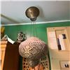 Image 2 : Vintage Moroccan Style Brass Hanging Lamp