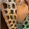 Image 6 : Vintage Wooden Framed Snowshoe with Leather Bindings, 37 Inches