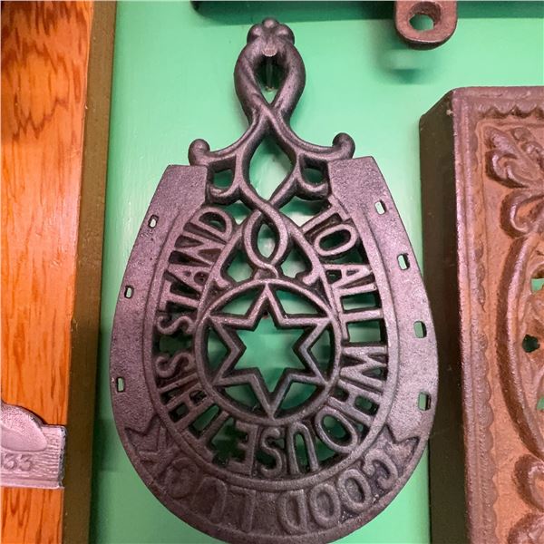 Vintage Cast Iron Horseshoe Good Luck Trivet