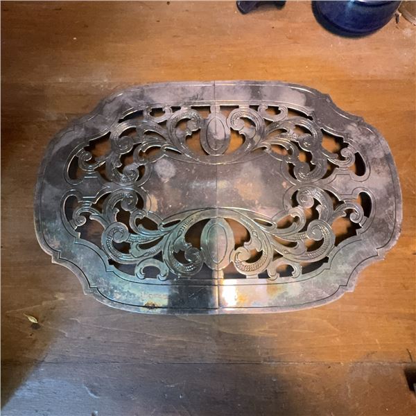 Antique Silver Plated Adjustable Book Holder