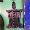 Image 1 : Vintage Cast Iron Wall Plaque With Torch Motif