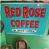 Image 1 : Red Rose Coffee Metal Advertising Sign, St. Thomas Metal Signs Ltd.