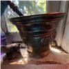 Image 2 : Brass Mortar and Pestle with Collectible Glass Items Lot