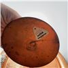 Image 3 : Canadian Solid Copper Vase and Plate with Silver Floral Appliques
