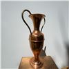 Image 4 : Vintage Tall Copper Vase with Brass Handles, 17.5"