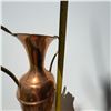 Image 5 : Vintage Tall Copper Vase with Brass Handles, 17.5"