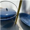 Image 7 : Blue Speckled Enamelware Camp Set – Basin, Pot, Plate & 4 Mugs