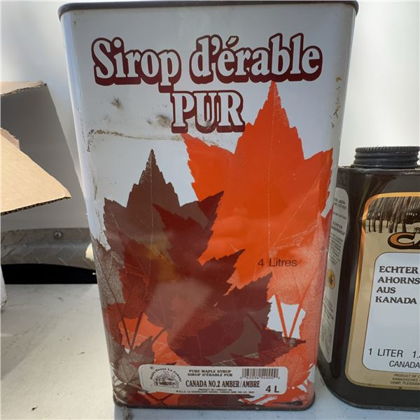 Vintage 4L Pure Maple Syrup Tin, Canada No.2 Amber