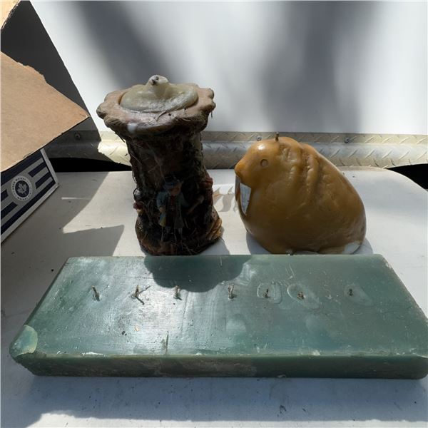 Decorative Novelty Candles, 3 Pieces