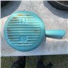 Image 1 : Vintage Blue Enamel Cast Iron Skillet No. 10