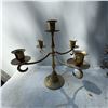 Image 1 : Vintage Brass 5-Arm Candelabra Candle Holder