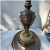 Image 4 : Antique Standing Brass and Marble Ashtray with Ornate Details