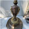 Image 5 : Antique Standing Brass and Marble Ashtray with Ornate Details
