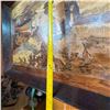Image 2 : Vintage Marquetry Wall Art With Rustic Scene, 60 x 45 cm