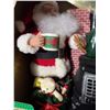 Image 2 : Animated Musical Holiday Santa Figure with Bear and Stove