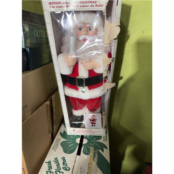 Telco Motion-ettes Animated Illuminated Santa Figure with Candle