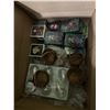 Image 1 : Hallmark Christmas Ornaments and Woven Baskets Lot