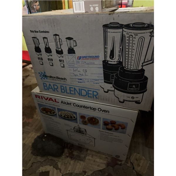 Small Kitchen Appliance Lot: Blender, Oven, Grill, Juicer