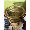 Image 2 : Tall Woven Rattan Plant Stand Basket 23"