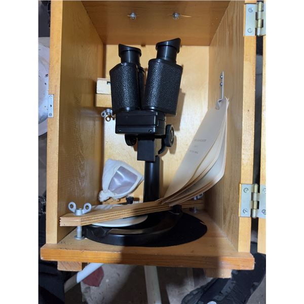 BM-51-2 Binocular Microscope with Case and Manual