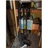 Image 2 : Black Metal Fireplace Tool Set with Stand, Four Pieces