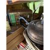 Image 4 : Vintage Decorative Items and Teapot Basket Grouping