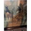 Image 3 : Two Framed Prints: Horses with Dog and Western Cowboy Scene