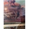 Image 6 : Two Framed Prints: Horses with Dog and Western Cowboy Scene