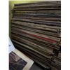 Image 10 : 3 Green Glass Mixing Bowls And Large Vintage Vinyl Record Collection