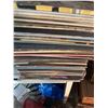 Image 6 : 3 Green Glass Mixing Bowls And Large Vintage Vinyl Record Collection