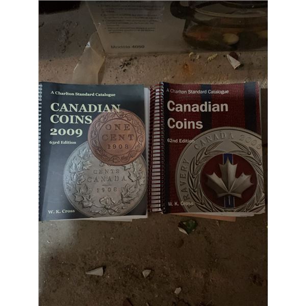 Two Charlton Standard Catalogue Canadian Coins Books 62nd and 63rd Editions