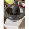 Image 1 : Granite Mortar and Pestle Set, 17 cm Diameter