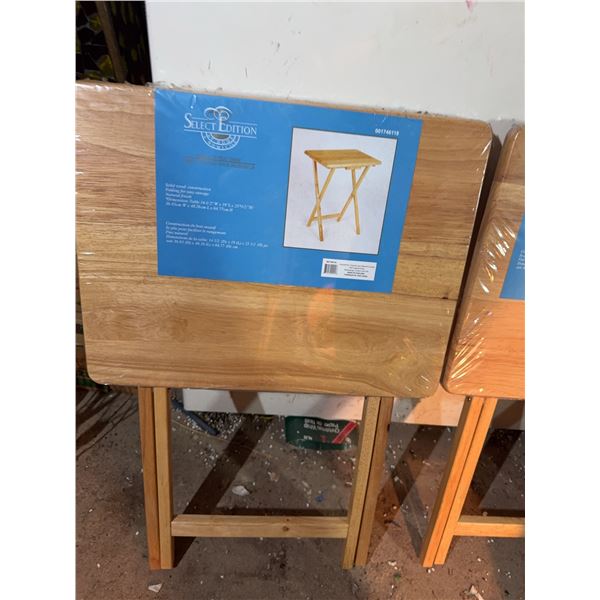 Select Edition Wood Folding Tray Table