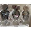 Image 2 : Bradford Editions Porcelain Vases Lot of 3 with COA