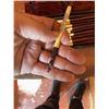 Image 7 : Carved Wood and Faux Ivory Dragon Motif Chopsticks Set with Box
