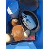 Image 1 : Household Items Including Ceramic Jar, Carved Bear, and Sake Bottle
