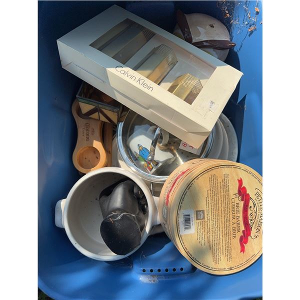 Household Items Including Calvin Klein Glass Set