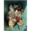Image 1 : Glassware, Ceramic Jars, and Decorative Items