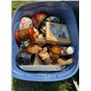Image 1 : Decorative Ceramics and Painted Wooden Items in Bin