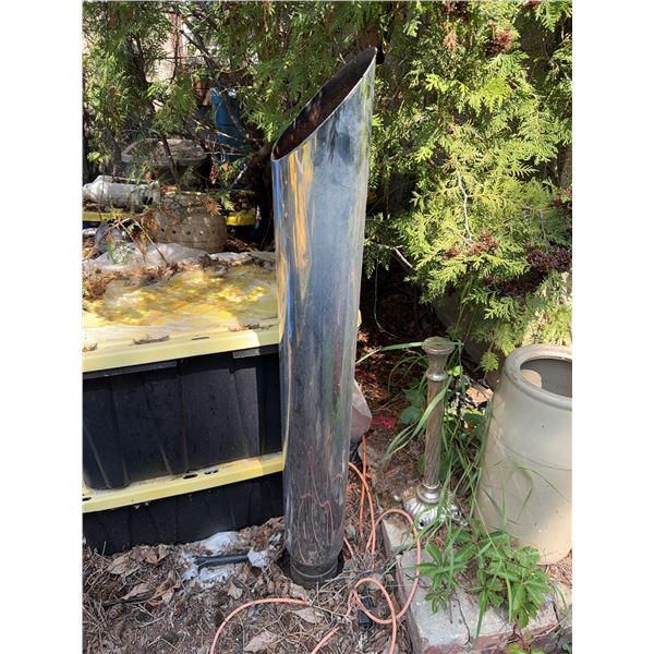 Chrome Exhaust Stack Pipe, Approx. 40 Inch Length