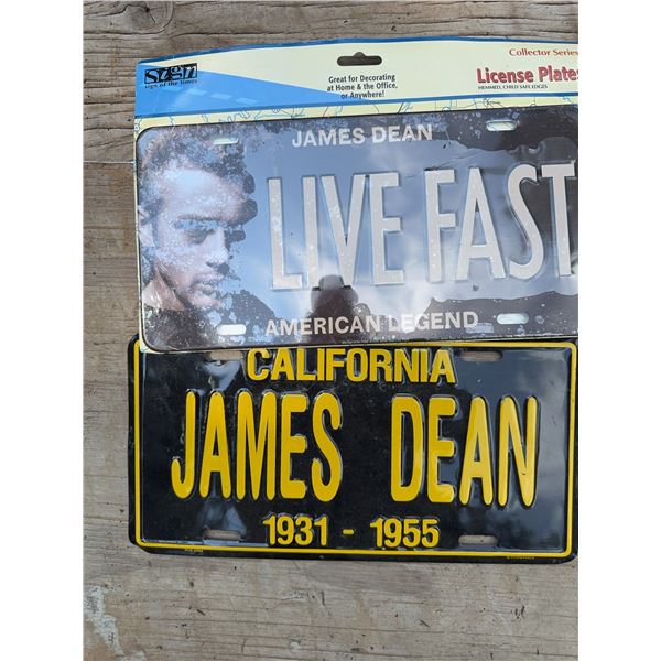 James Dean Decorative License Plate Lot