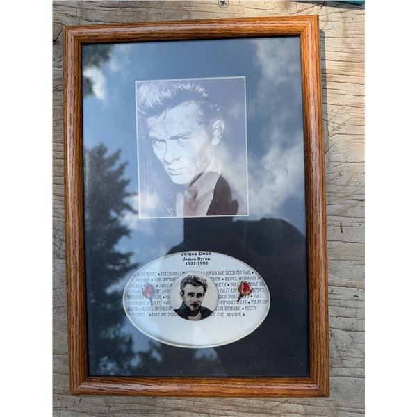 James Dean Framed Photo Collage and Collectible Doll