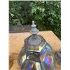 Image 2 : Large Iridescent Mercury Glass Finial Lamp Shade, 22 Inch