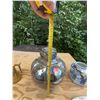 Image 4 : Large Iridescent Mercury Glass Finial Lamp Shade, 22 Inch