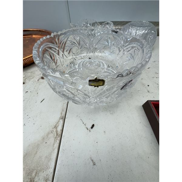 Crystal Footed Serving Bowl 24% Lead Crystal