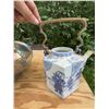 Image 1 : Porcelain Tortoiseshell Siam Teapot with Wood Handle