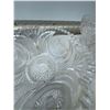 Image 2 : Pressed Cut Glass Serving Bowl with Sunburst Pattern