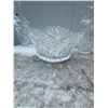 Image 2 : Cut Glass Serving Bowl with Matching Small Bowl