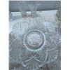Image 4 : Cut Glass Serving Bowl with Matching Small Bowl
